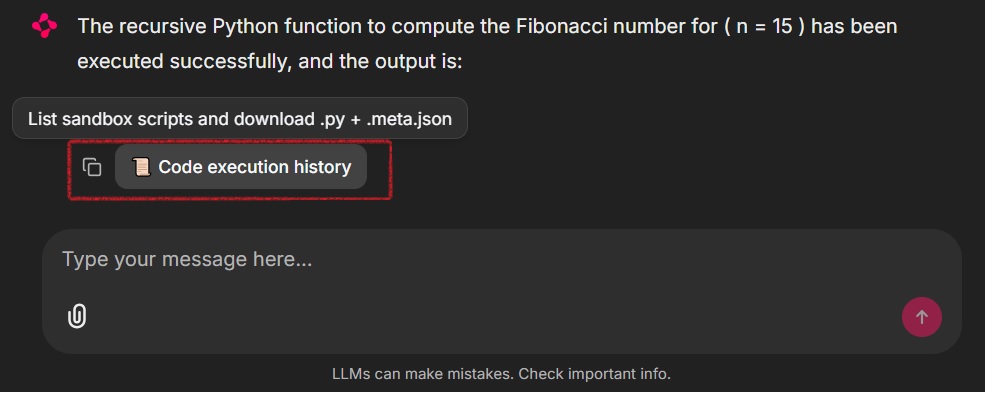 history button